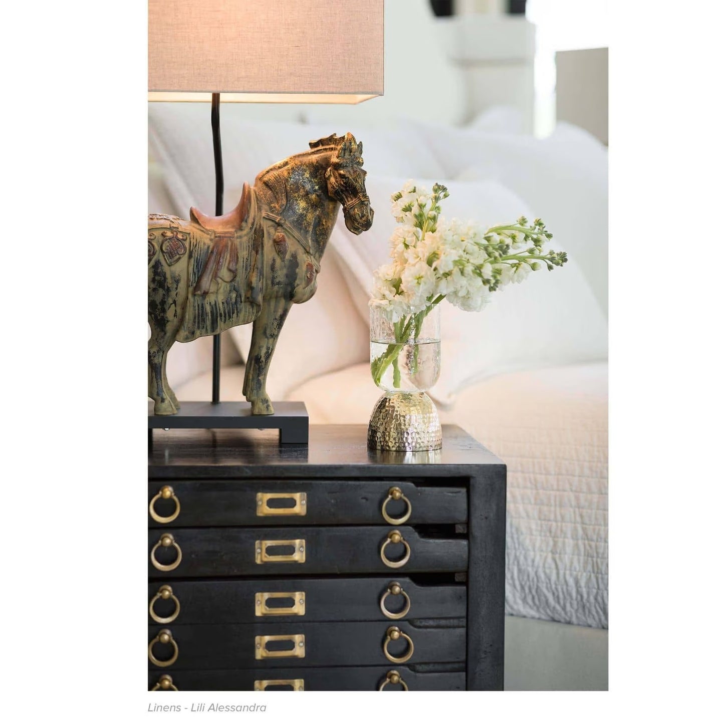 Dynasty Horse Table Lamp Pair.
