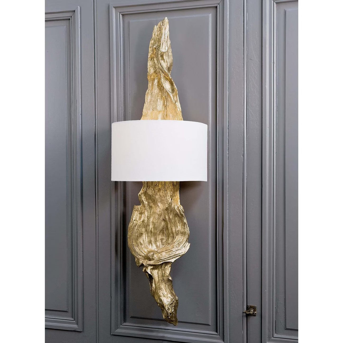 Driftwood Sconce (Antique Gold Leaf).