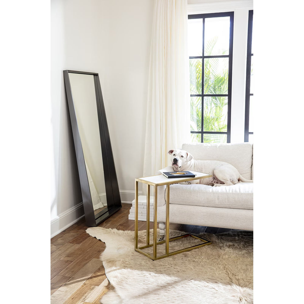 Echelon Sofa Hugger Table (Natural Brass).