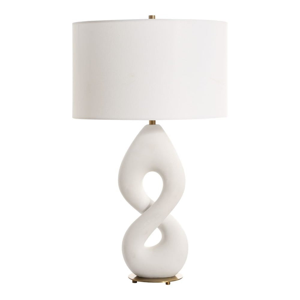 Meridian Ivory Stone Table Lamp