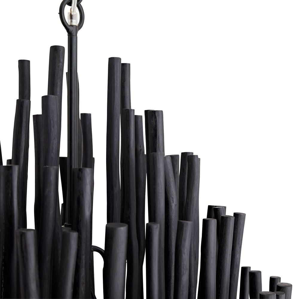 
                      
                        Tilda Small Chandelier - Black Wood
                      
                    