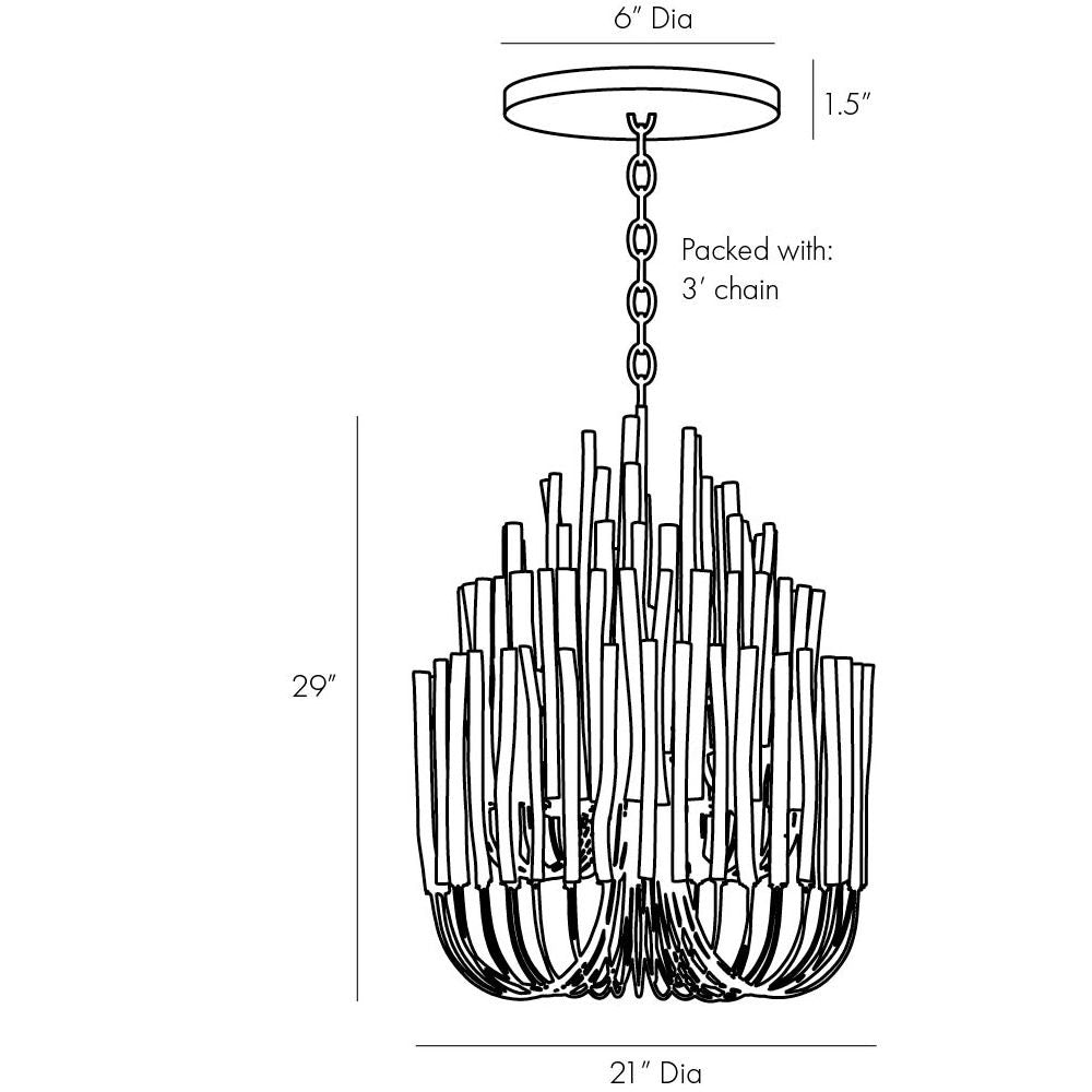 
                      
                        Tilda Small Chandelier - Black Wood
                      
                    