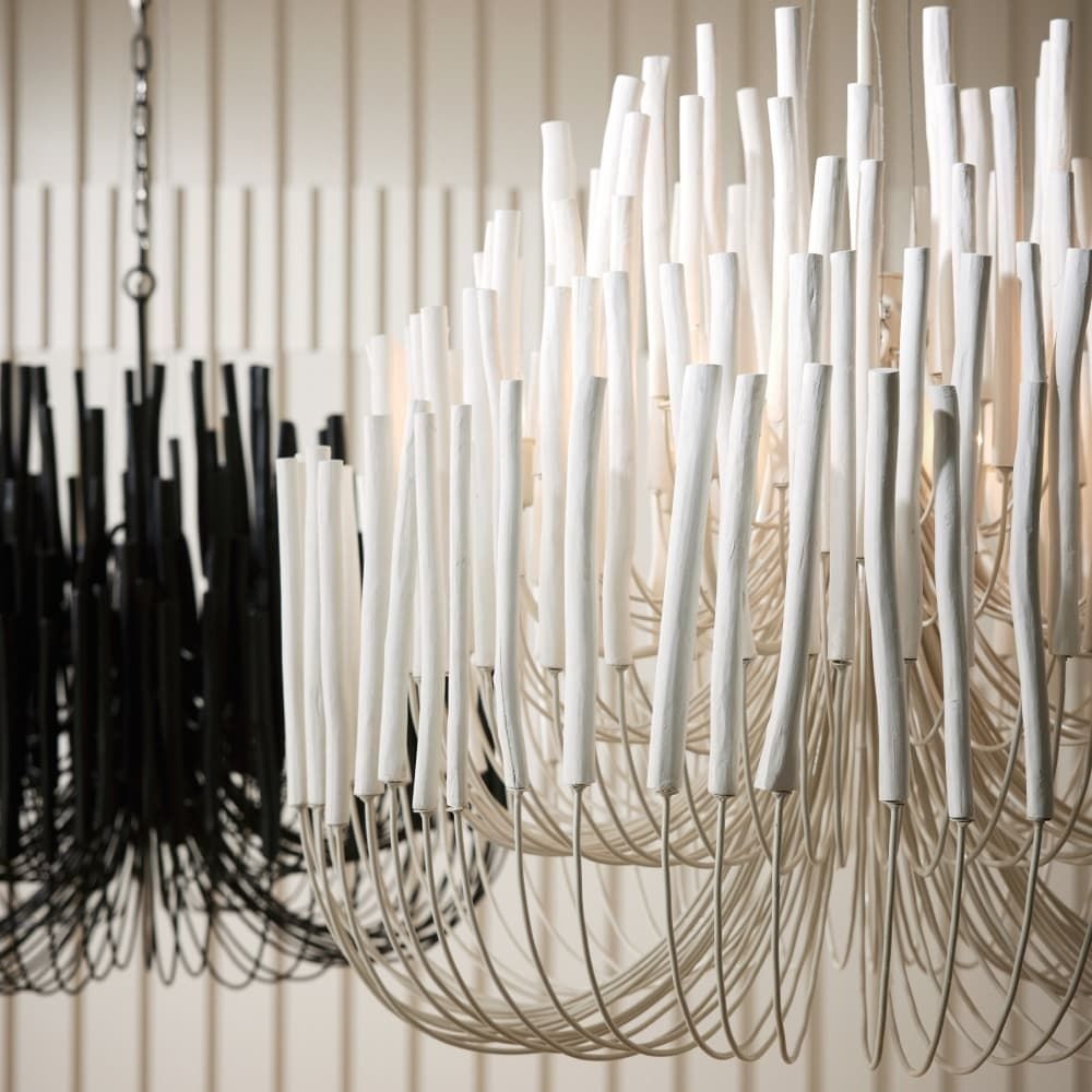 
                      
                        Tilda Large Chandelier - White Wood
                      
                    