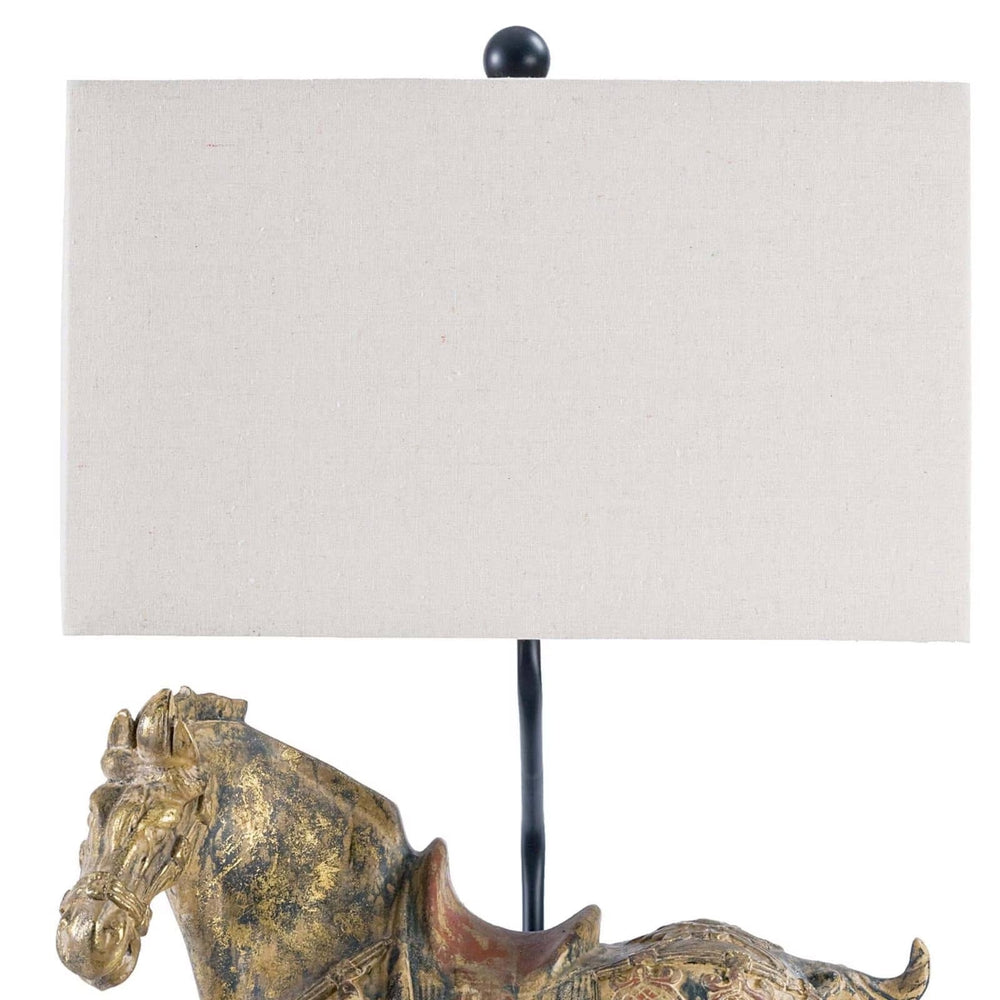 
                      
                        Dynasty Horse Table Lamp Pair.
                      
                    