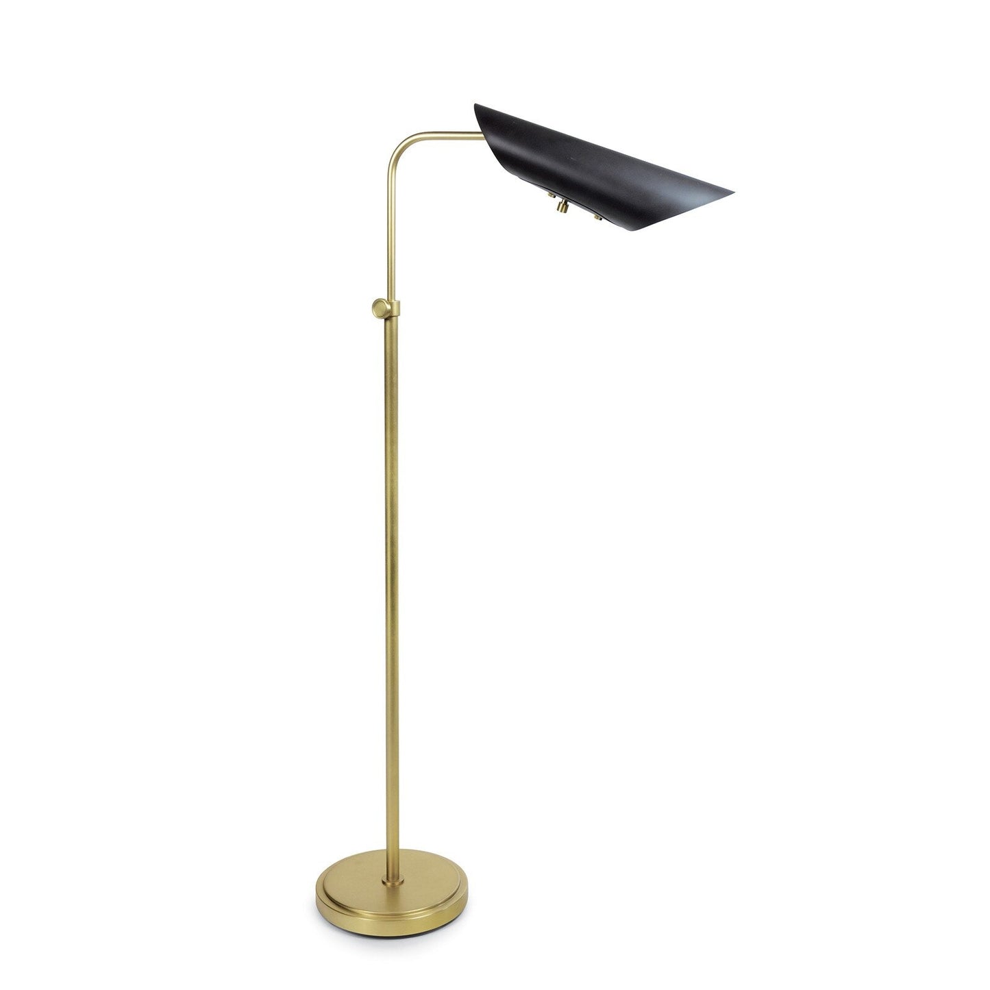 Vest Floor Lamp (Blackened Brass and Natural Brass)