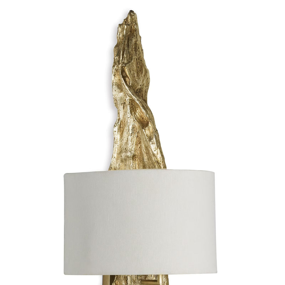 
                      
                        Driftwood Sconce (Antique Gold Leaf).
                      
                    