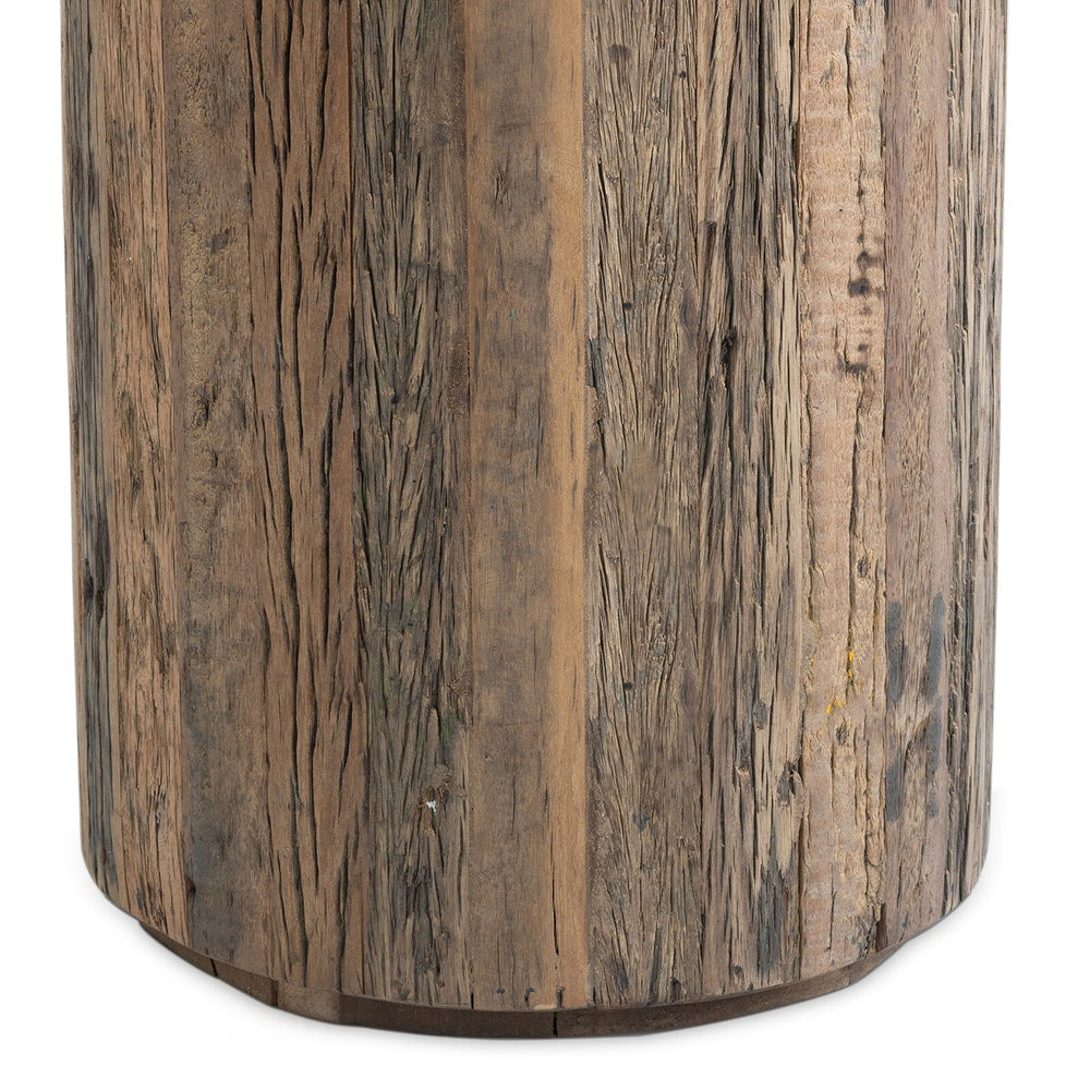 
                      
                        Eli Wood Side Table (Short).
                      
                    