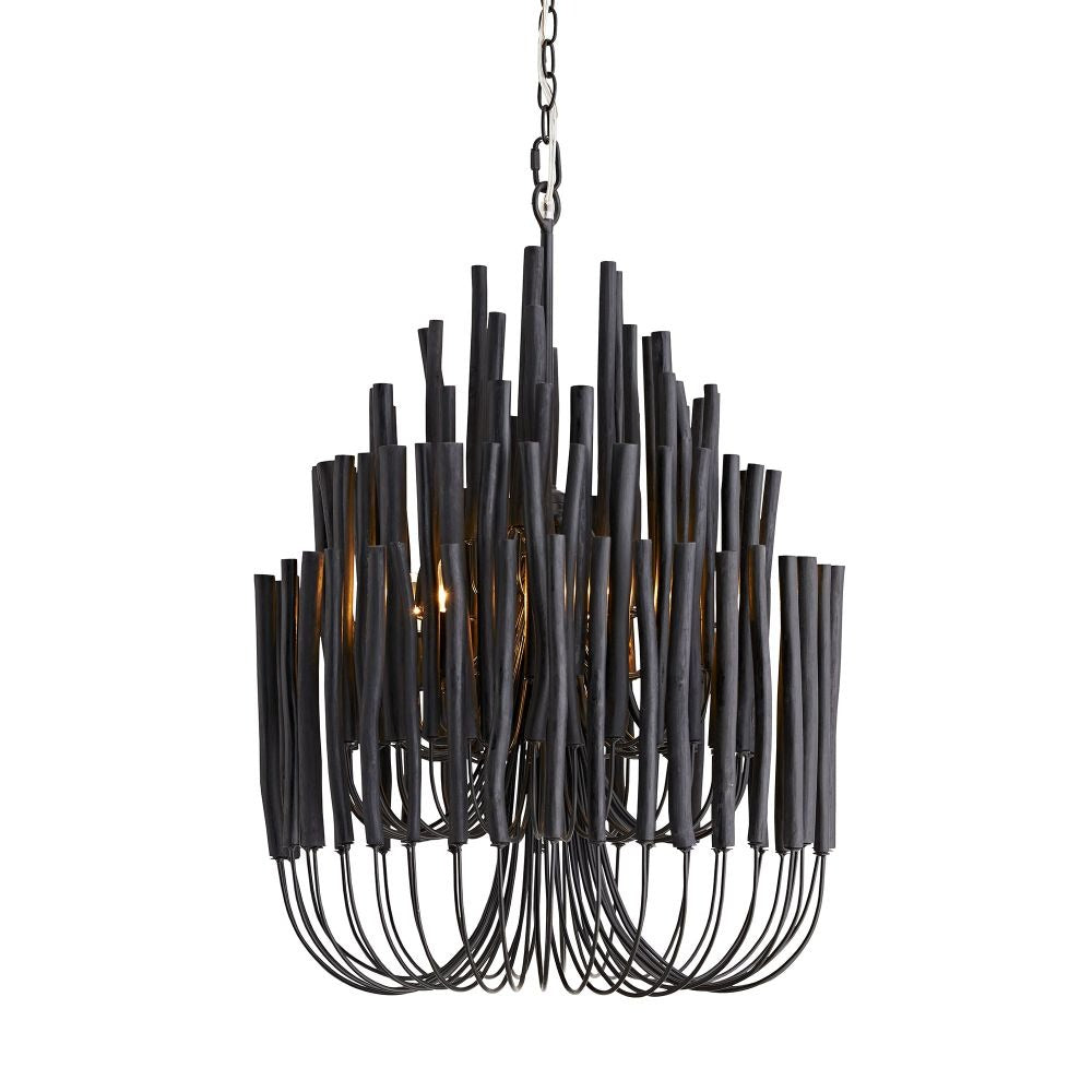 Tilda Small Chandelier - Black Wood