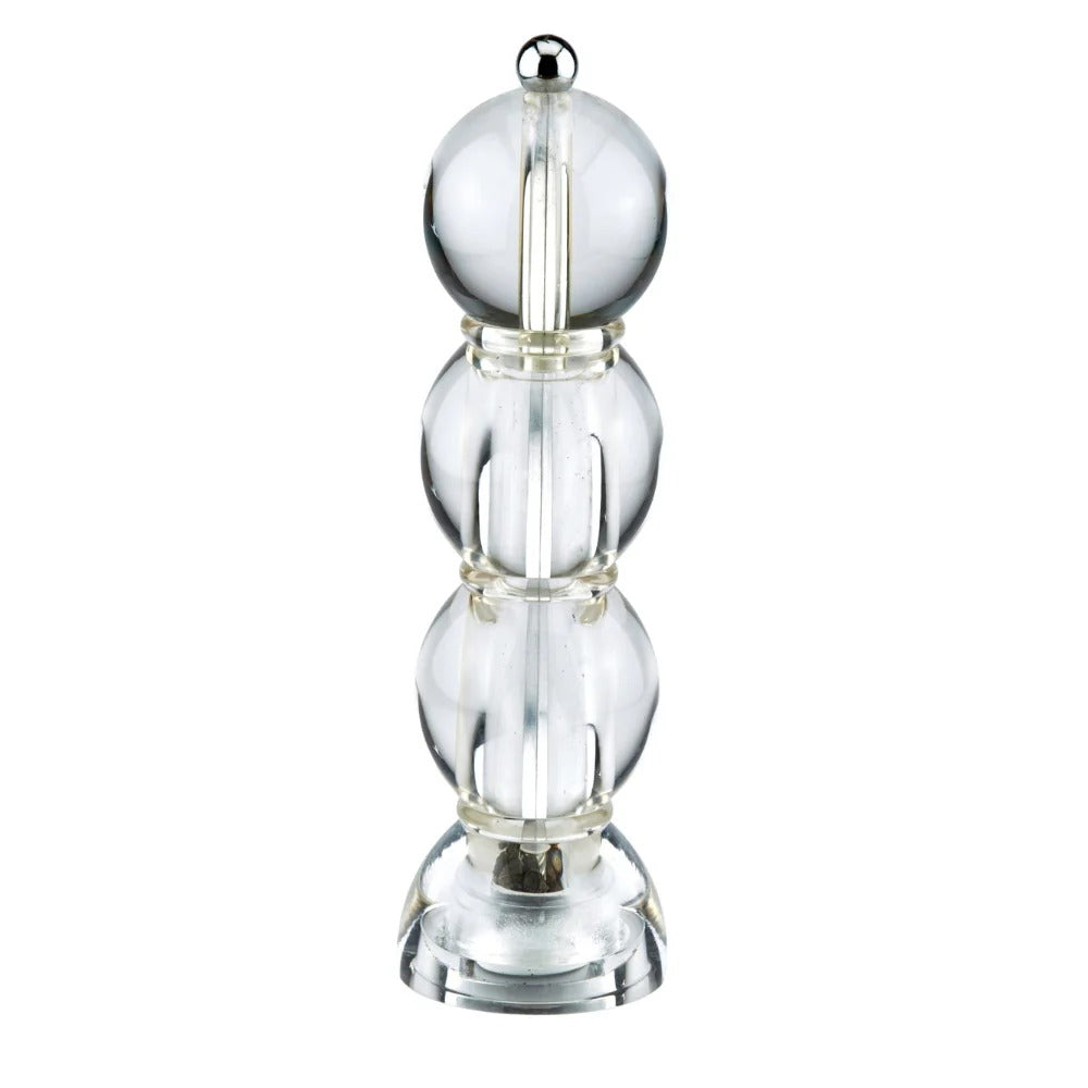 Clear Icy Bobbin Salt or Pepper Mill