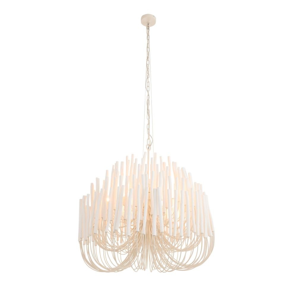 
                      
                        Tilda Large Chandelier - White Wood
                      
                    