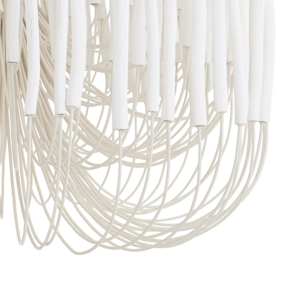 
                      
                        Tilda Large Chandelier - White Wood
                      
                    