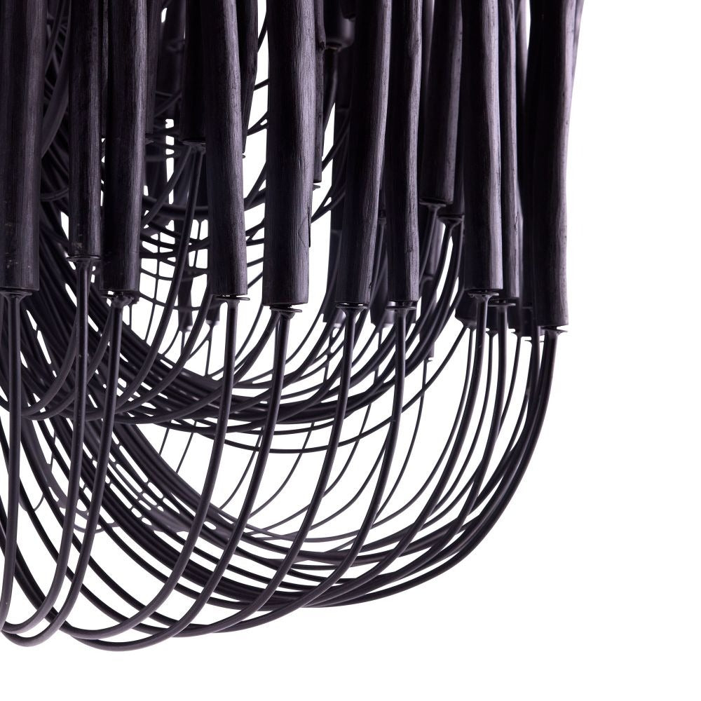 
                      
                        Tilda Large Chandelier - Black Wood
                      
                    