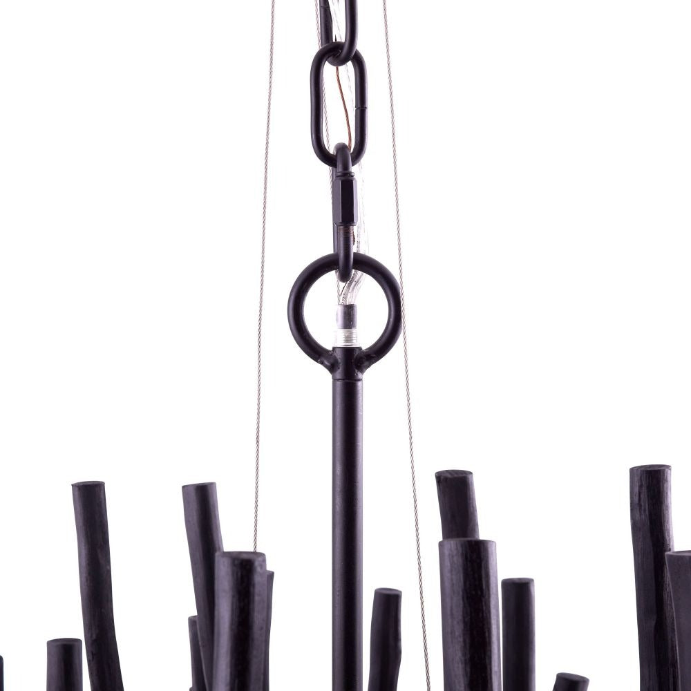 
                      
                        Tilda Large Chandelier - Black Wood
                      
                    