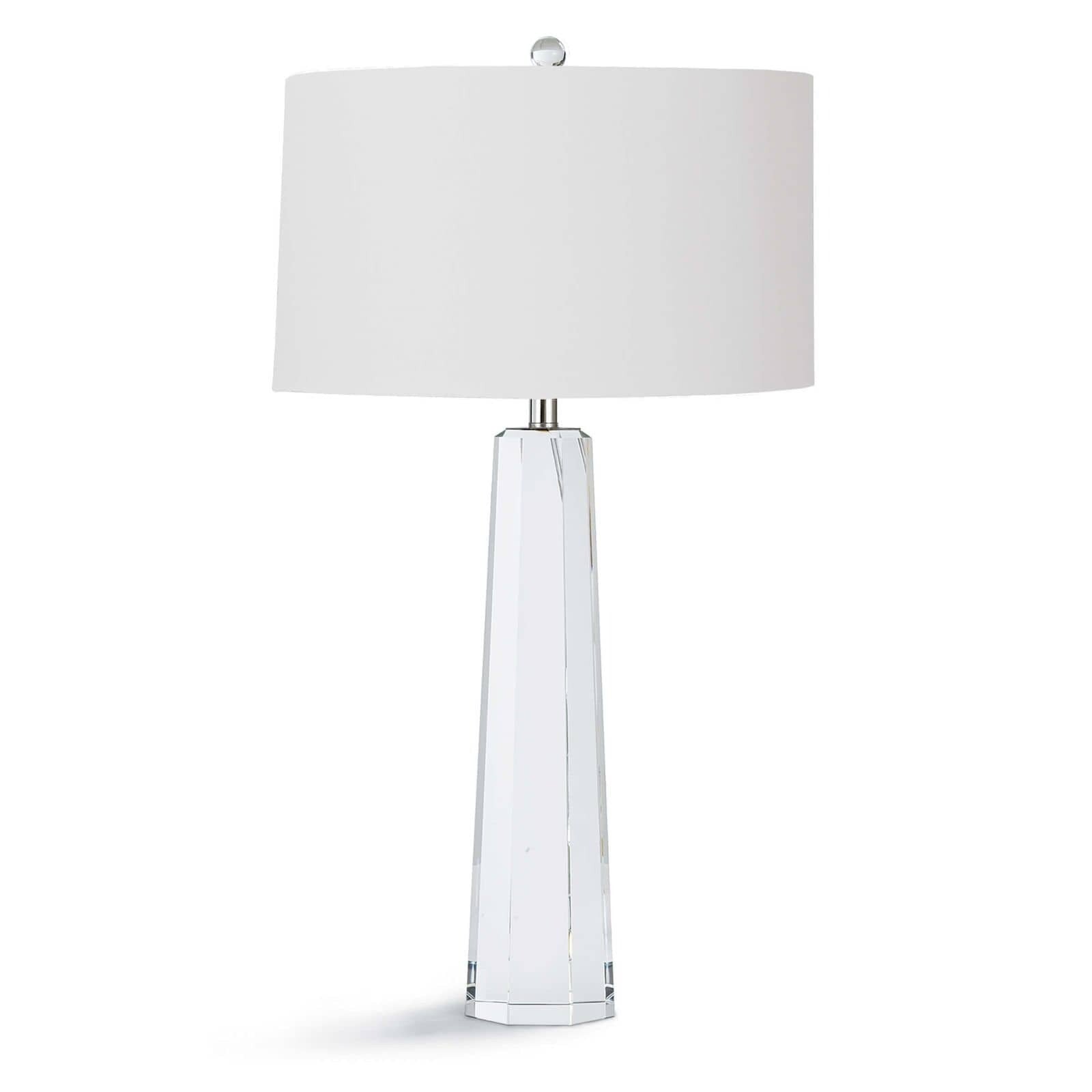 Tapered Hex Crystal Table Lamp - Thumbnail 2