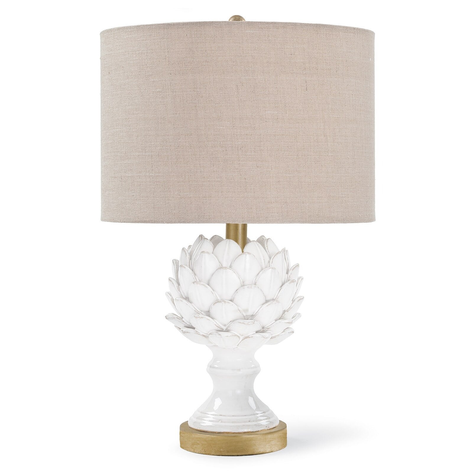 Leafy Artichoke Ceramic Table Lamp - Thumbnail 2