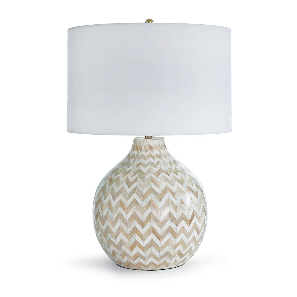 Chevron Bone Table Lamp (Natural).