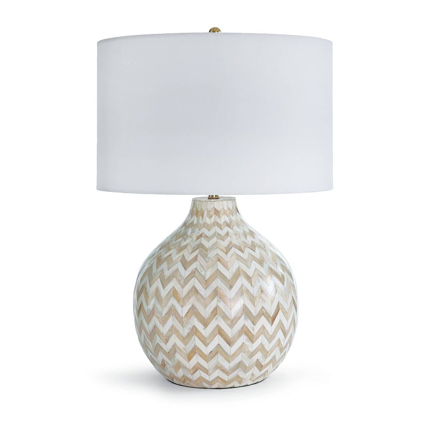 Chevron Bone Table Lamp (Natural).