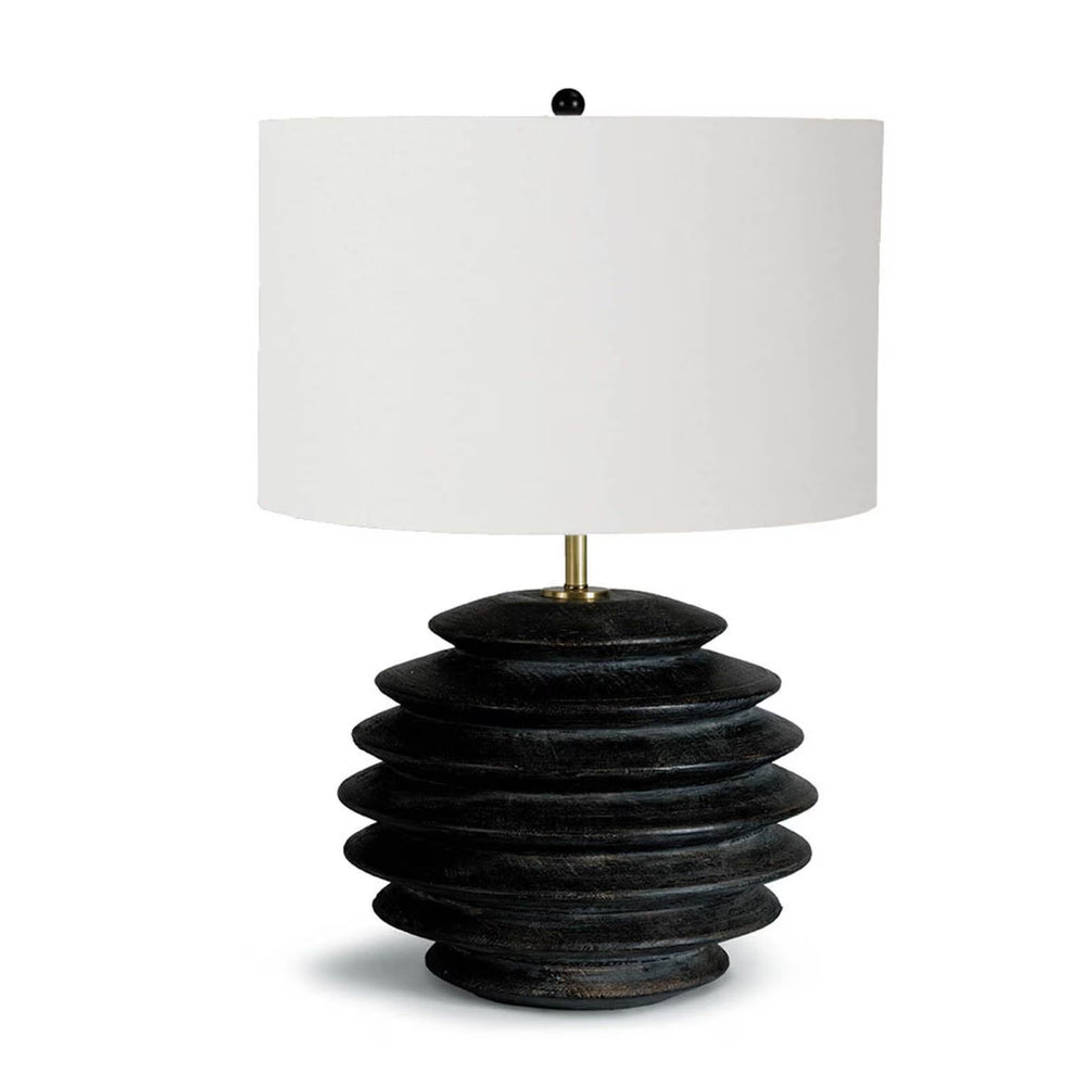 Accordion Table Lamp Round (Ebony).