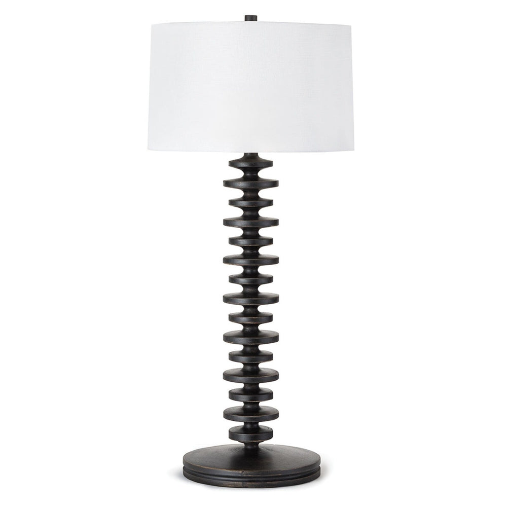 Fishbone Buffet Table Lamp (Ebony).