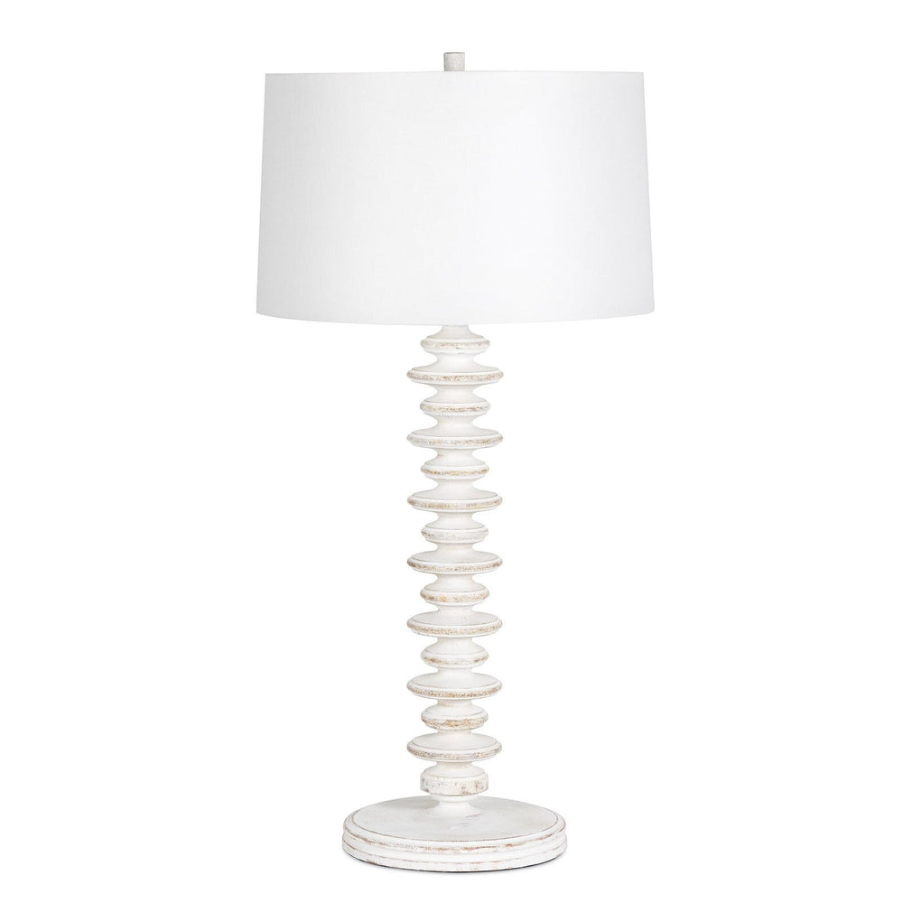 Fishbone Buffet Lamp (White Wash).