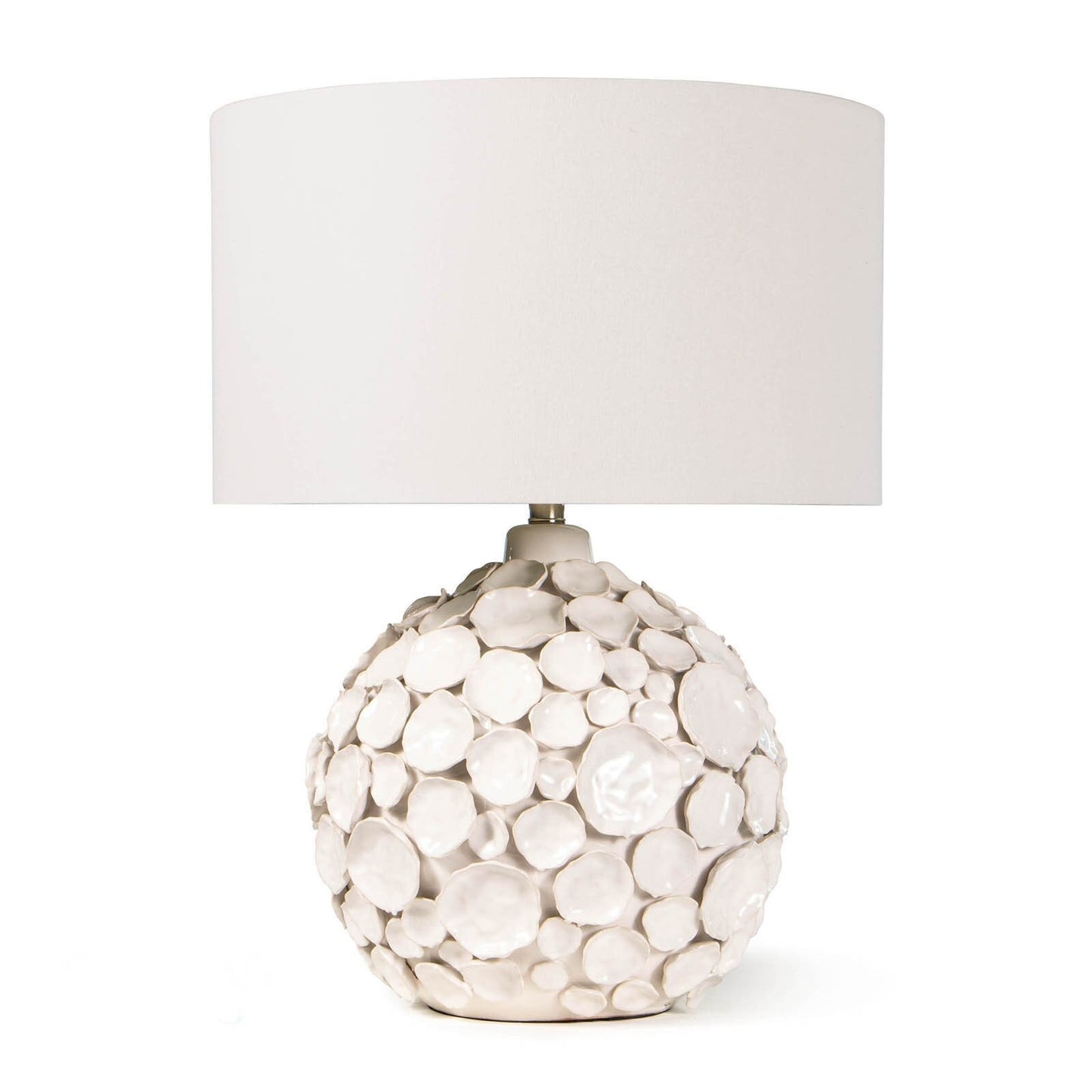 Lucia Ceramic Table Lamp (White).