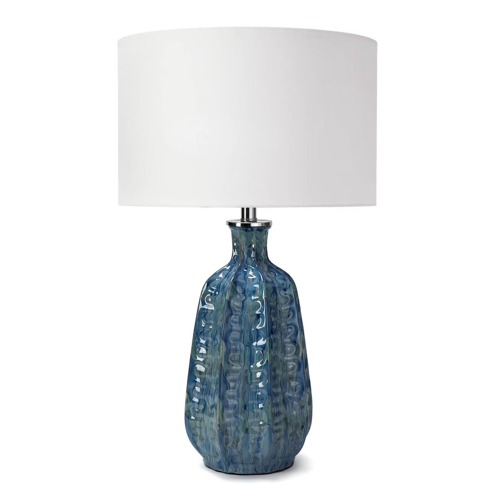 Antigua Ceramic Table Lamp (Blue).