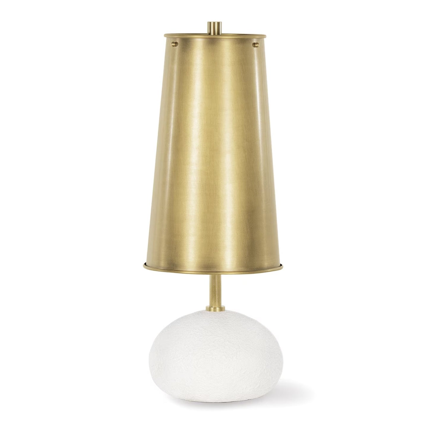 Hattie Concrete Mini Lamp (Natural Brass)