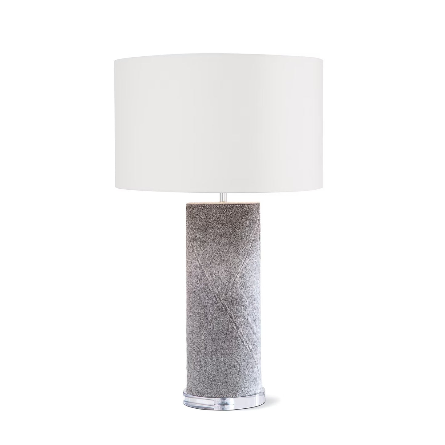 Andres Column Table Lamp (Grey).