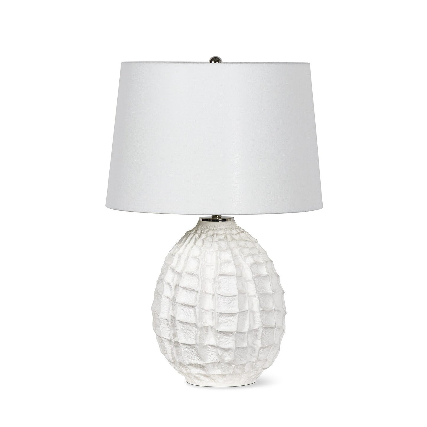 Caspian Ceramic Table Lamp (White) Small.