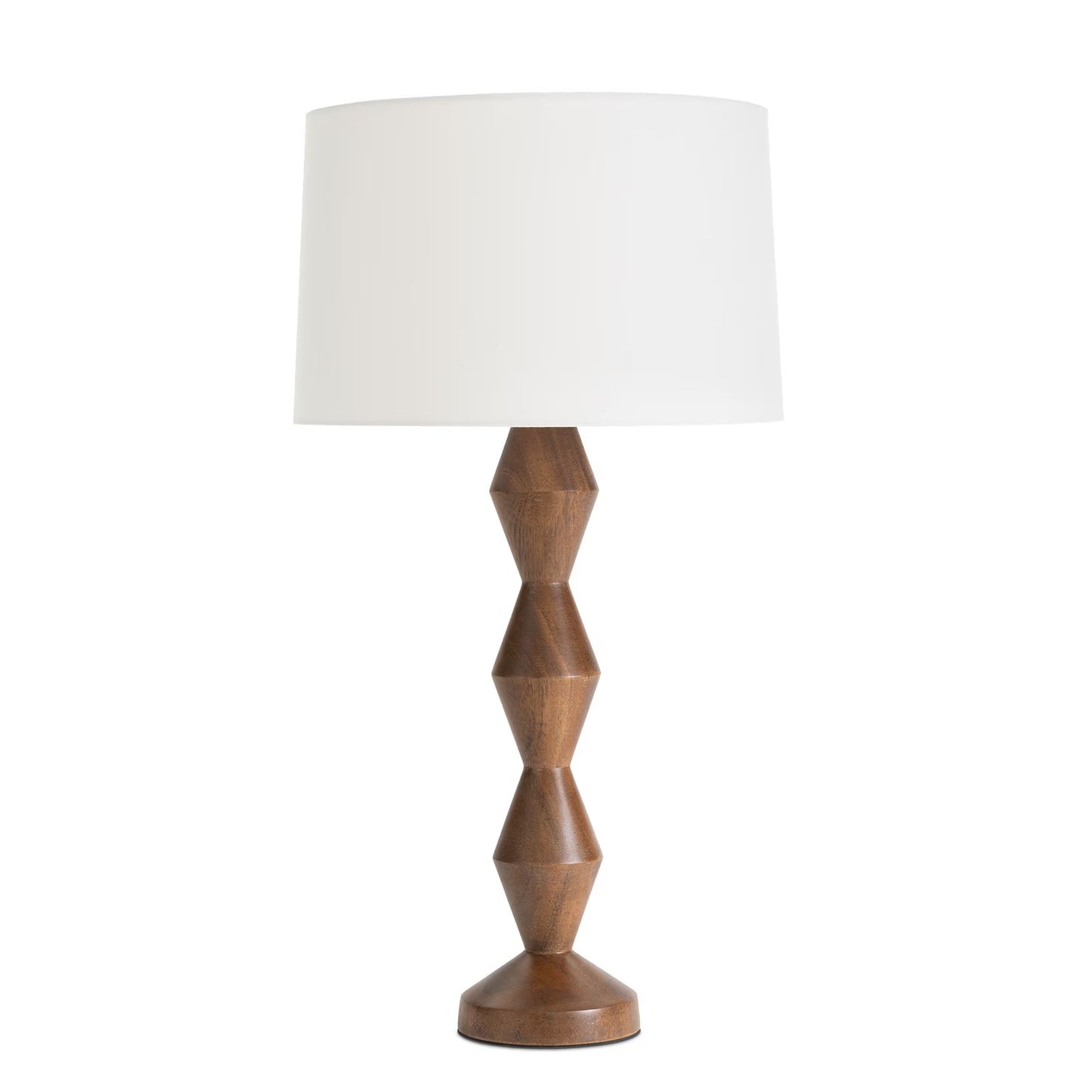 Crew Walnut Buffet Lamp (Natural Linen Shade).