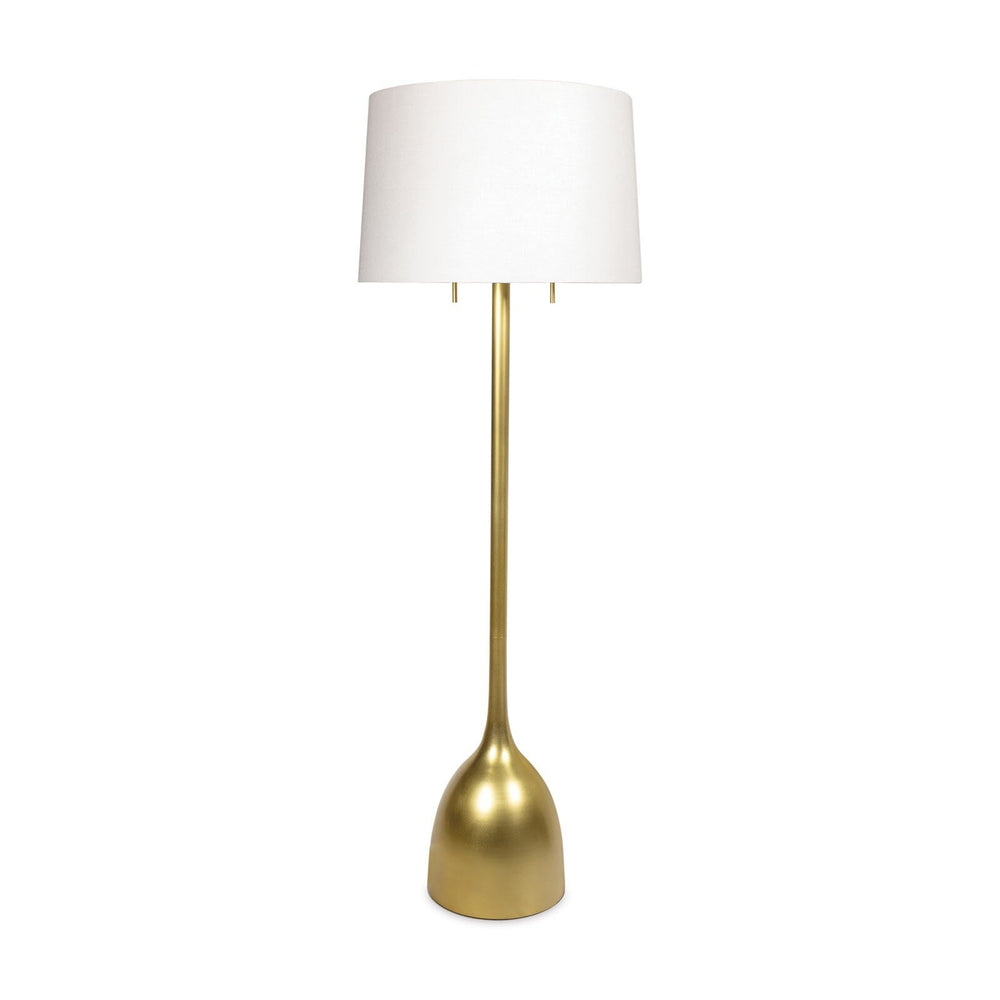 Logan Floor Lamp (Natural Brass)