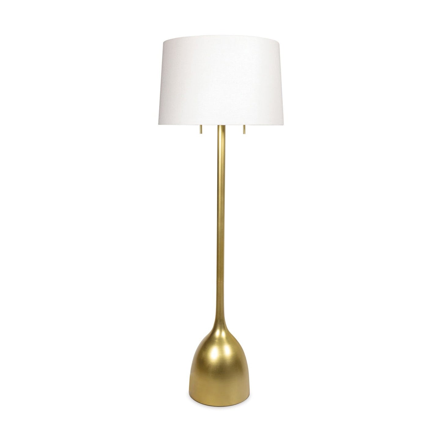Logan Floor Lamp (Natural Brass)
