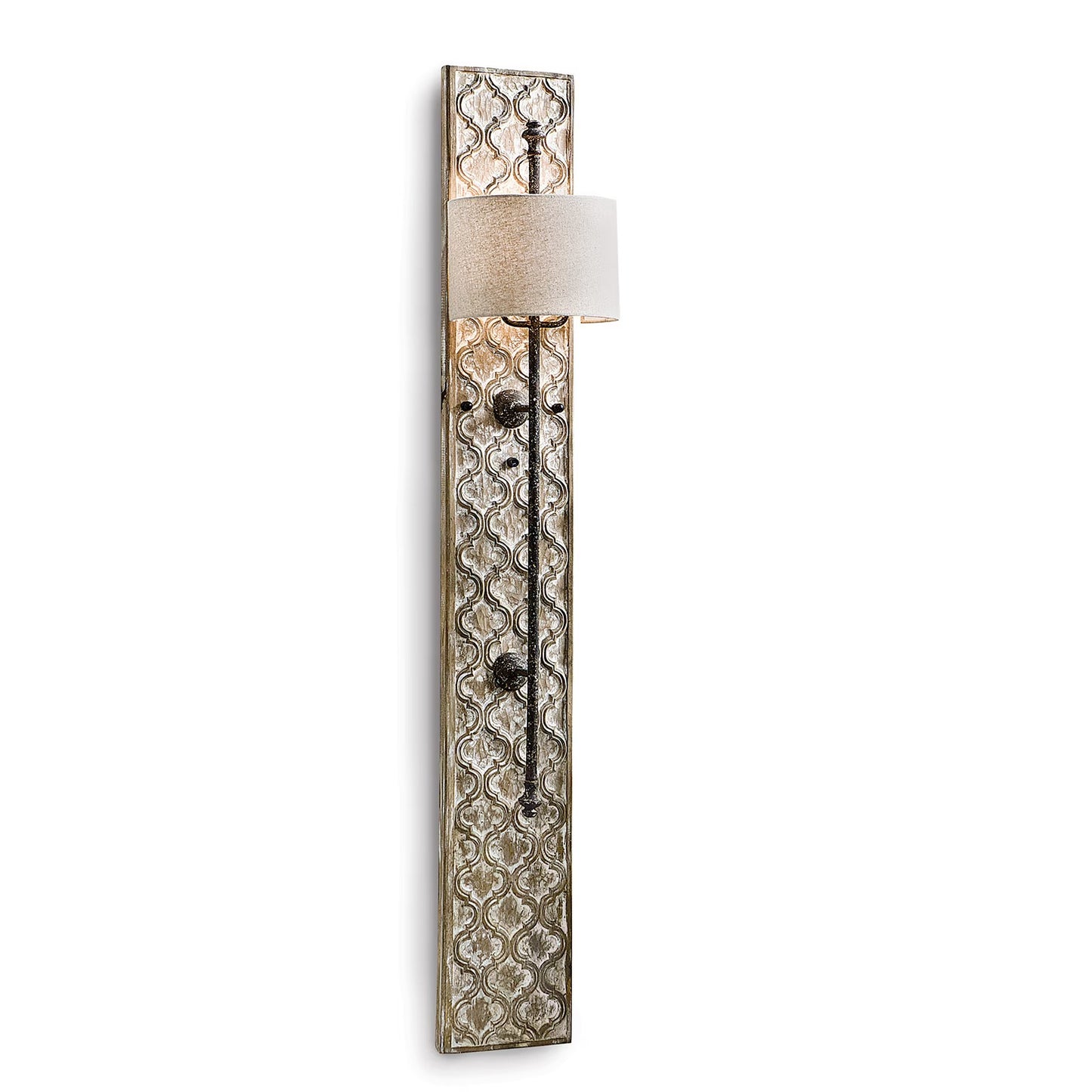 Carved Panel Sconce.