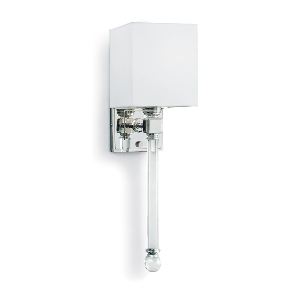 Crystal Tail Sconce (Polished Nickel).