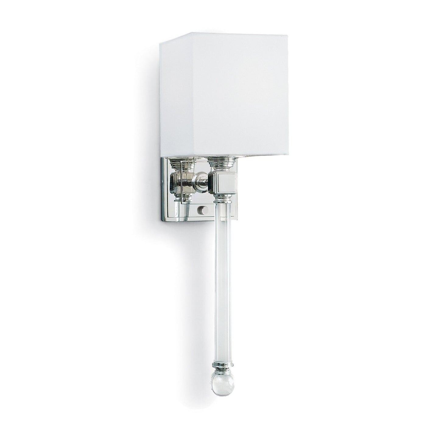 Crystal Tail Sconce (Polished Nickel).