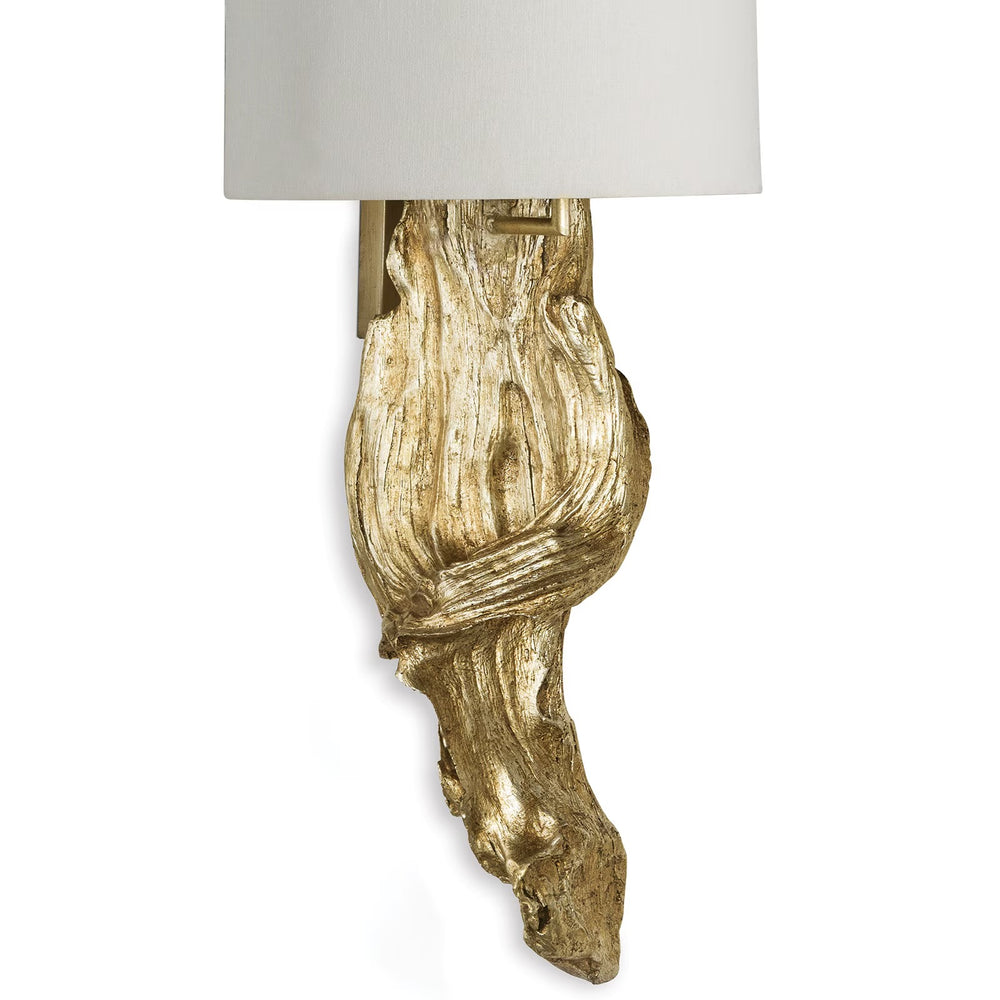 
                      
                        Driftwood Sconce (Antique Gold Leaf).
                      
                    