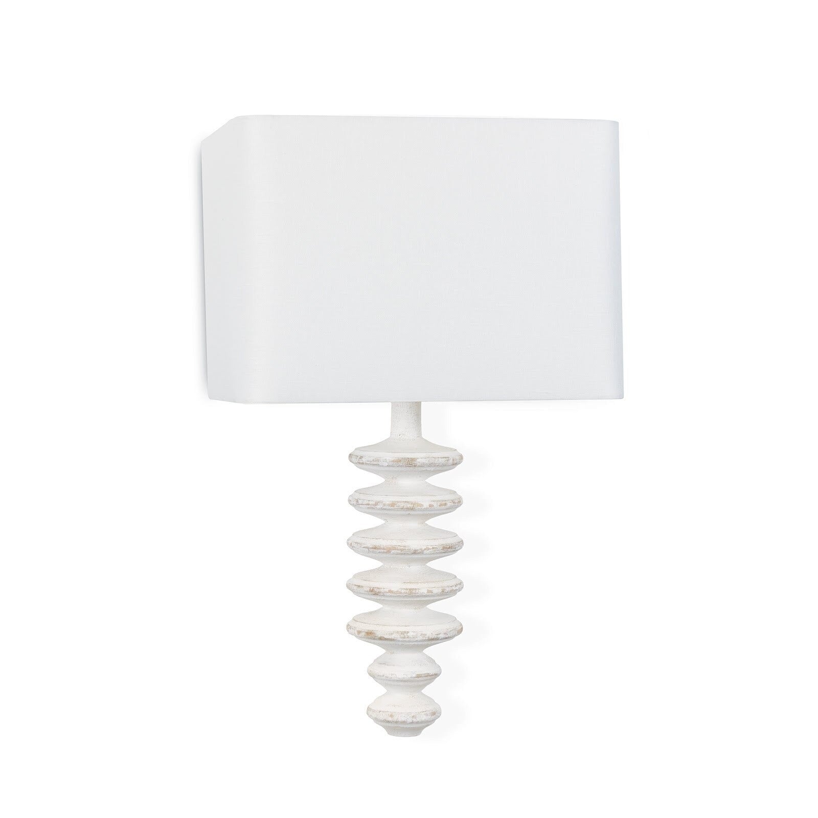 Fishbone One Light Wall Sconce White - Thumbnail 4
