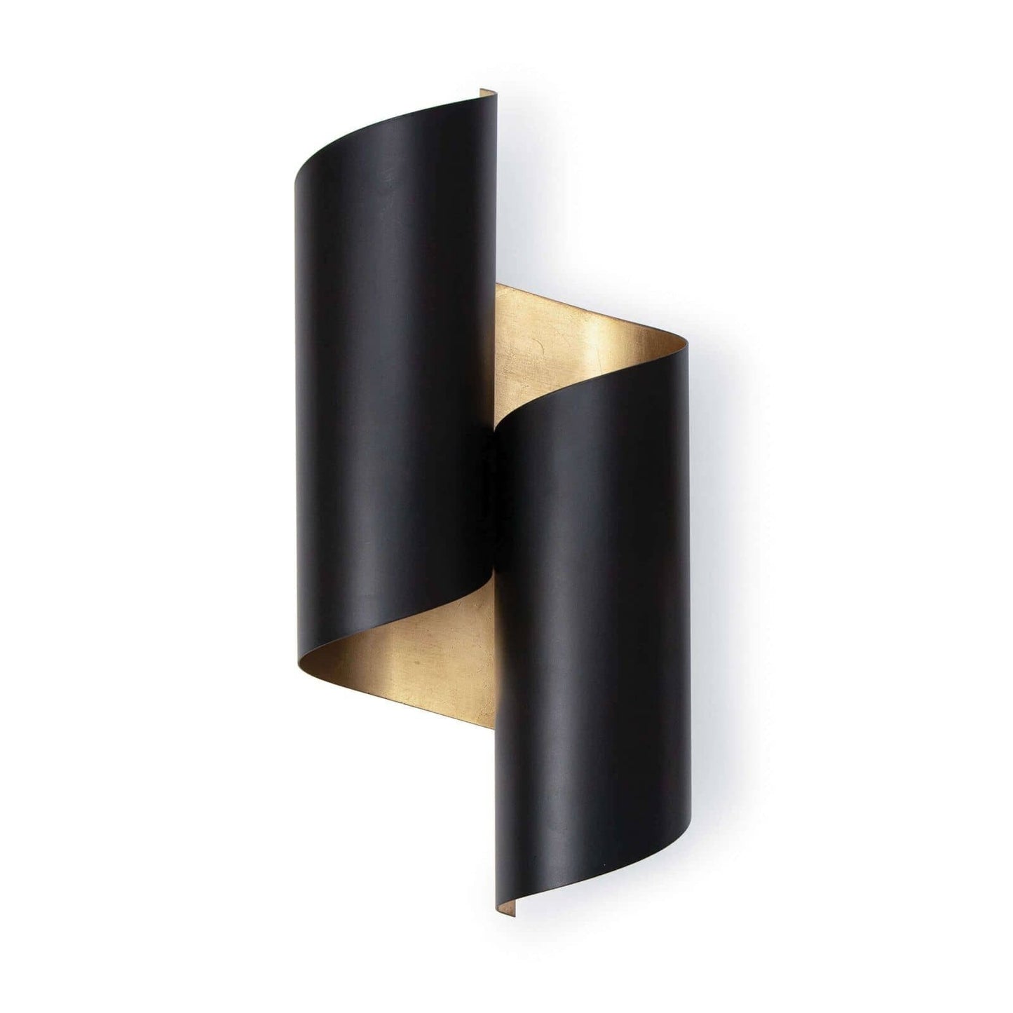 Folio Sconce (Black and Gold).