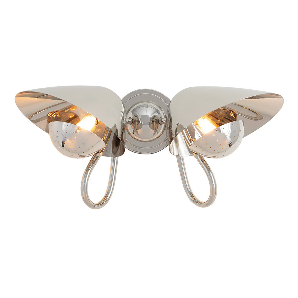 Keaton Sconce Double (Polished Nickel)