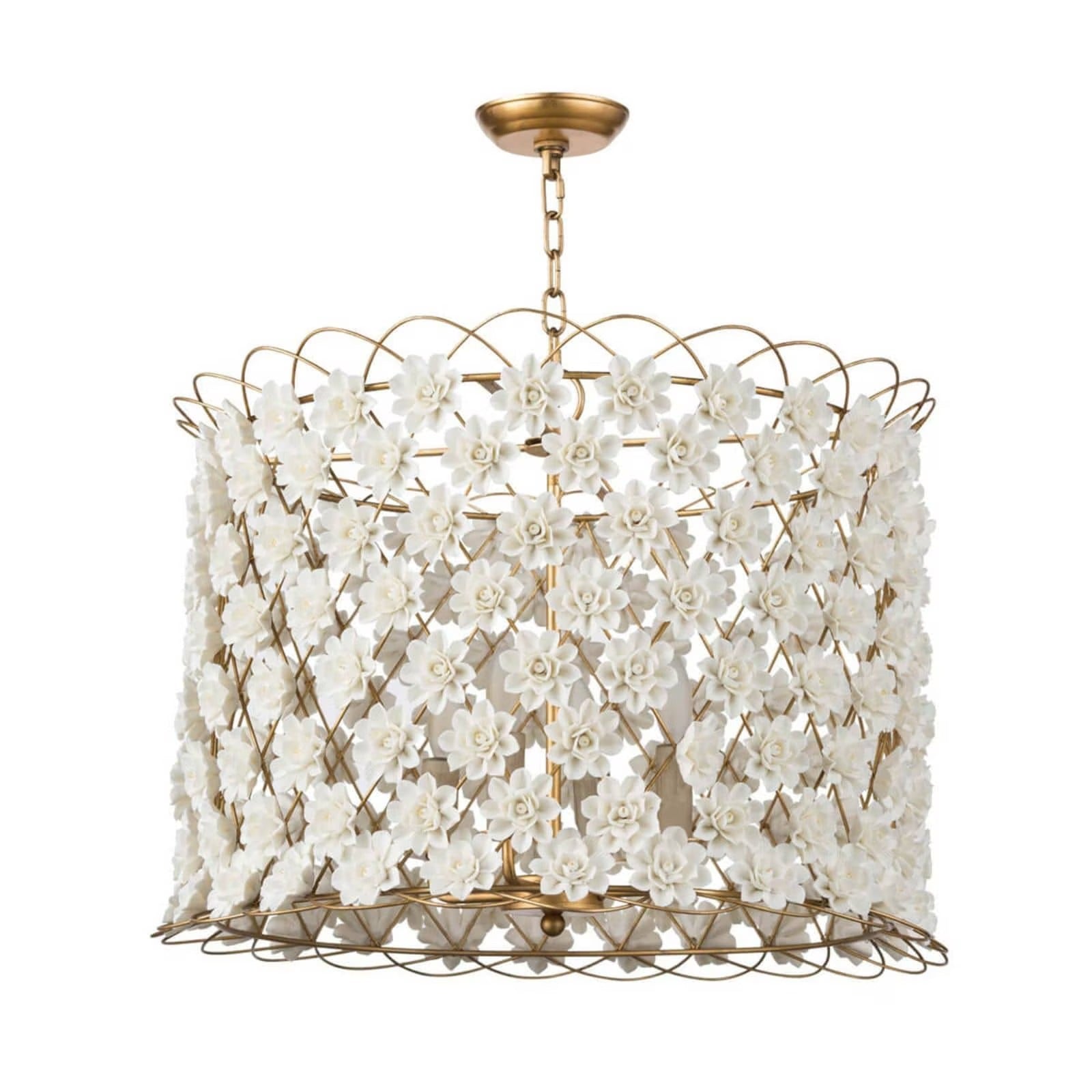 Alice Porcelain Flower Chandelier - Thumbnail 2