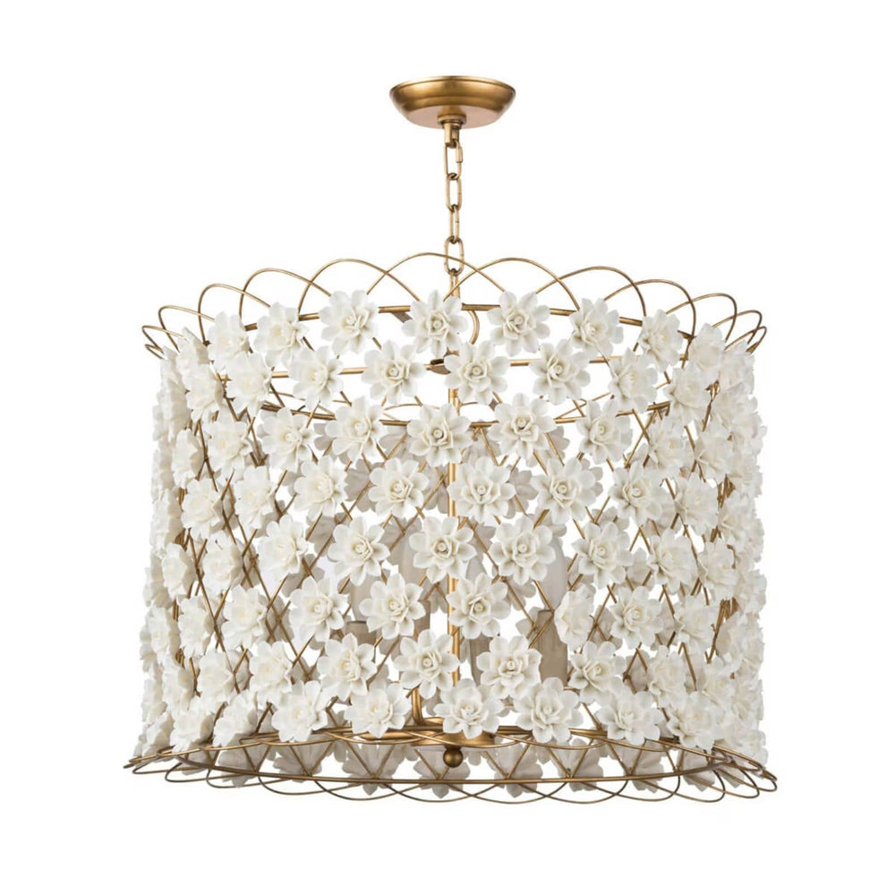 Alice Porcelain Flower Chandelier.