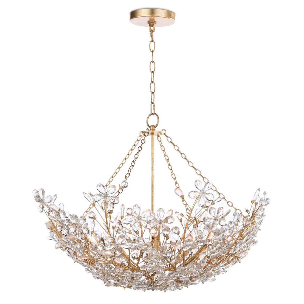 Cheshire Basin Chandelier (Gold Leaf).