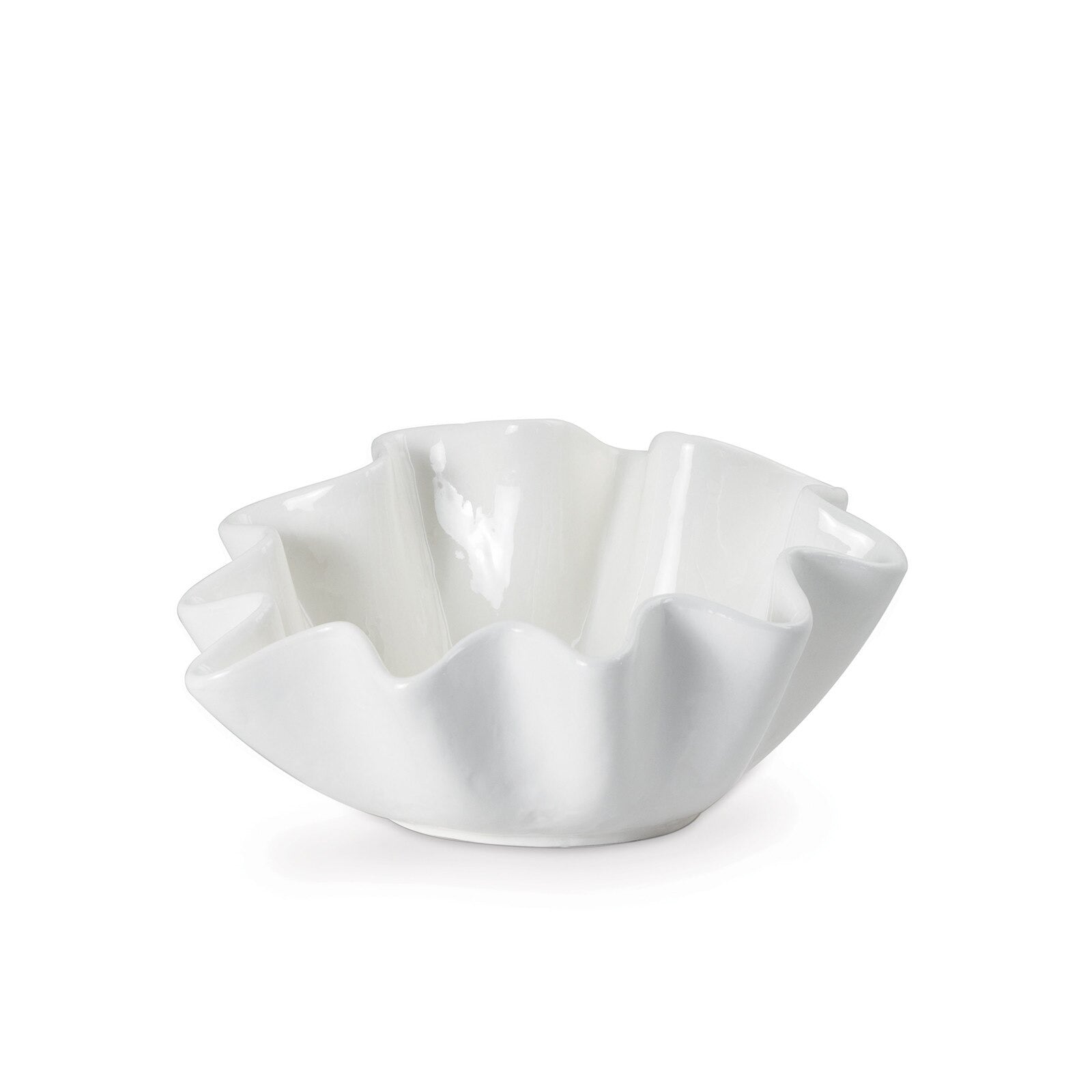 Ruffle Medium Ceramic Bowl - Thumbnail 4