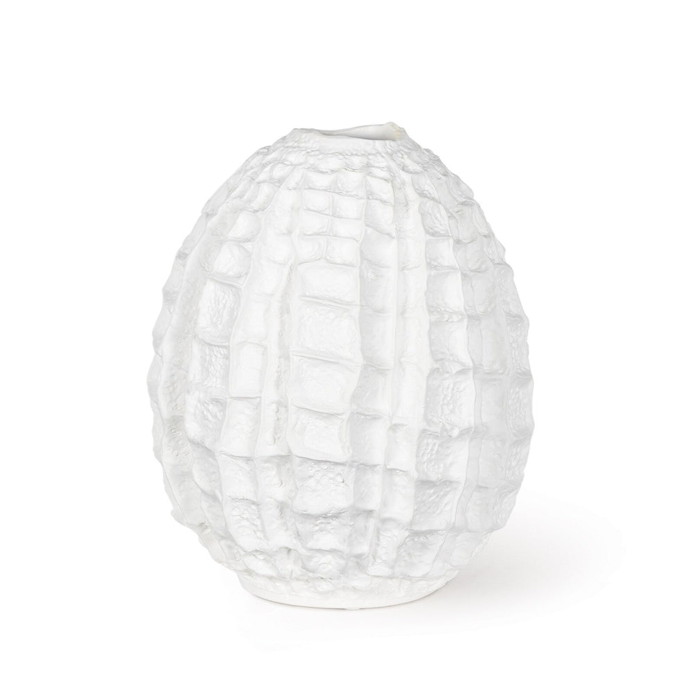 Caspian Ceramic Vase (White).