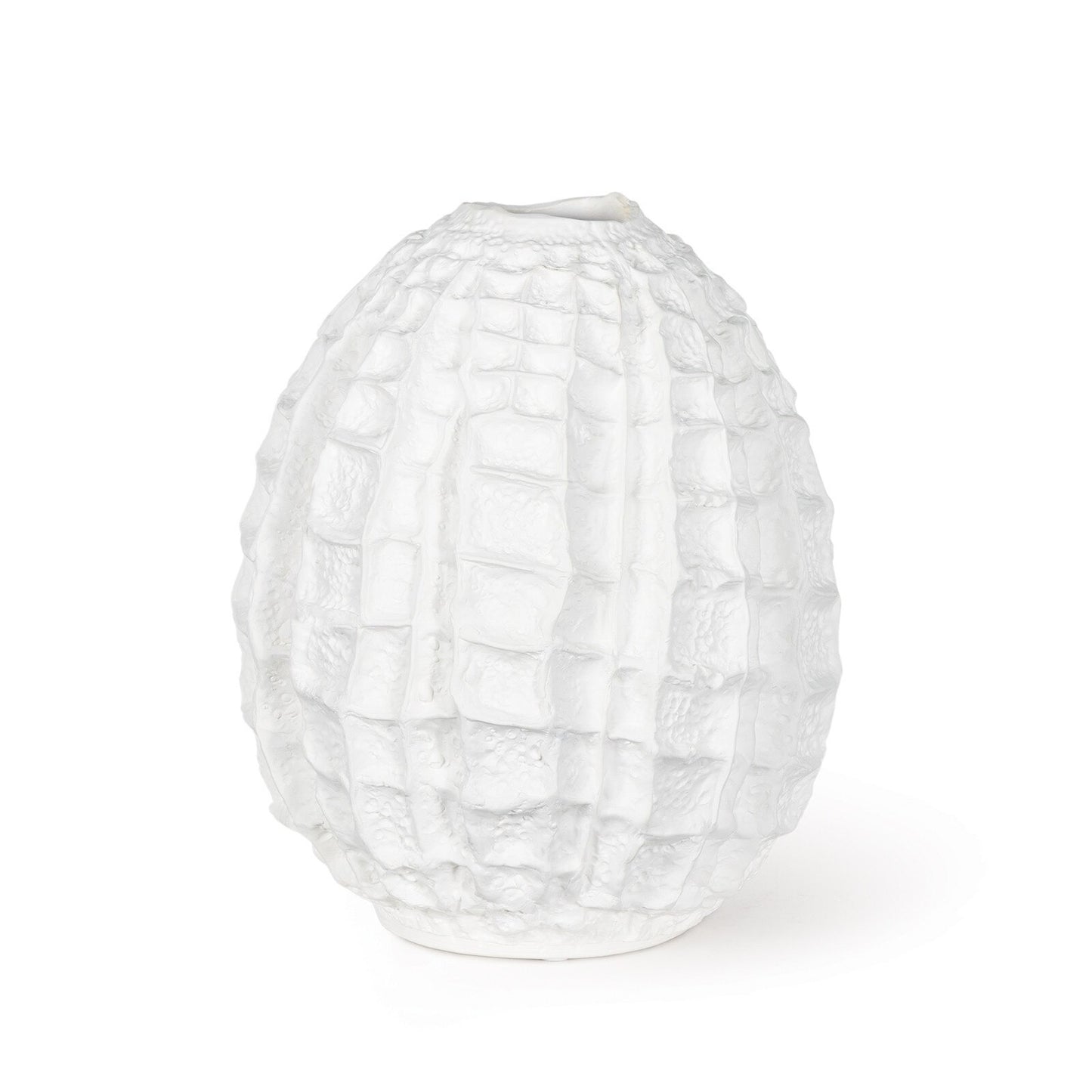 Caspian Ceramic Vase (White).