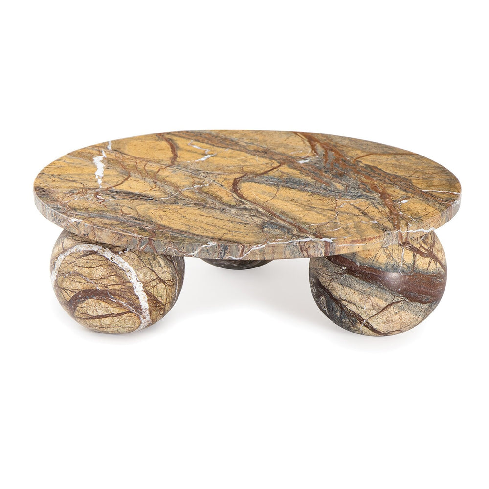 Marlow Marble Plate Large (Brown).