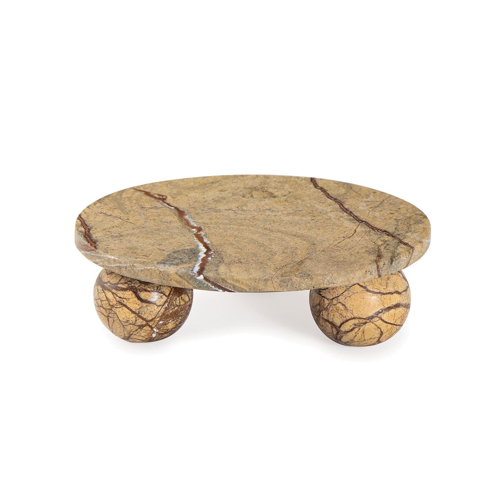 Marlow Marble Plate Small (Brown).