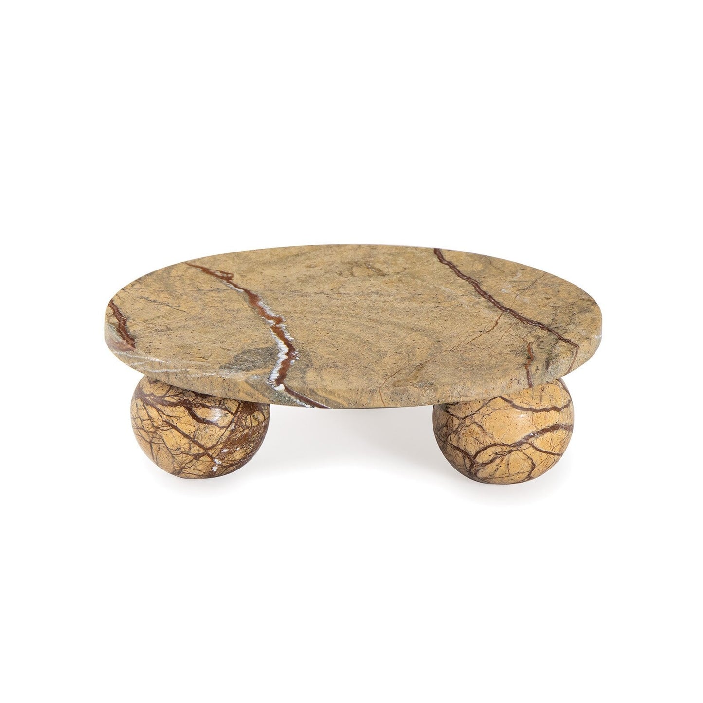 Marlow Marble Plate Small (Brown).