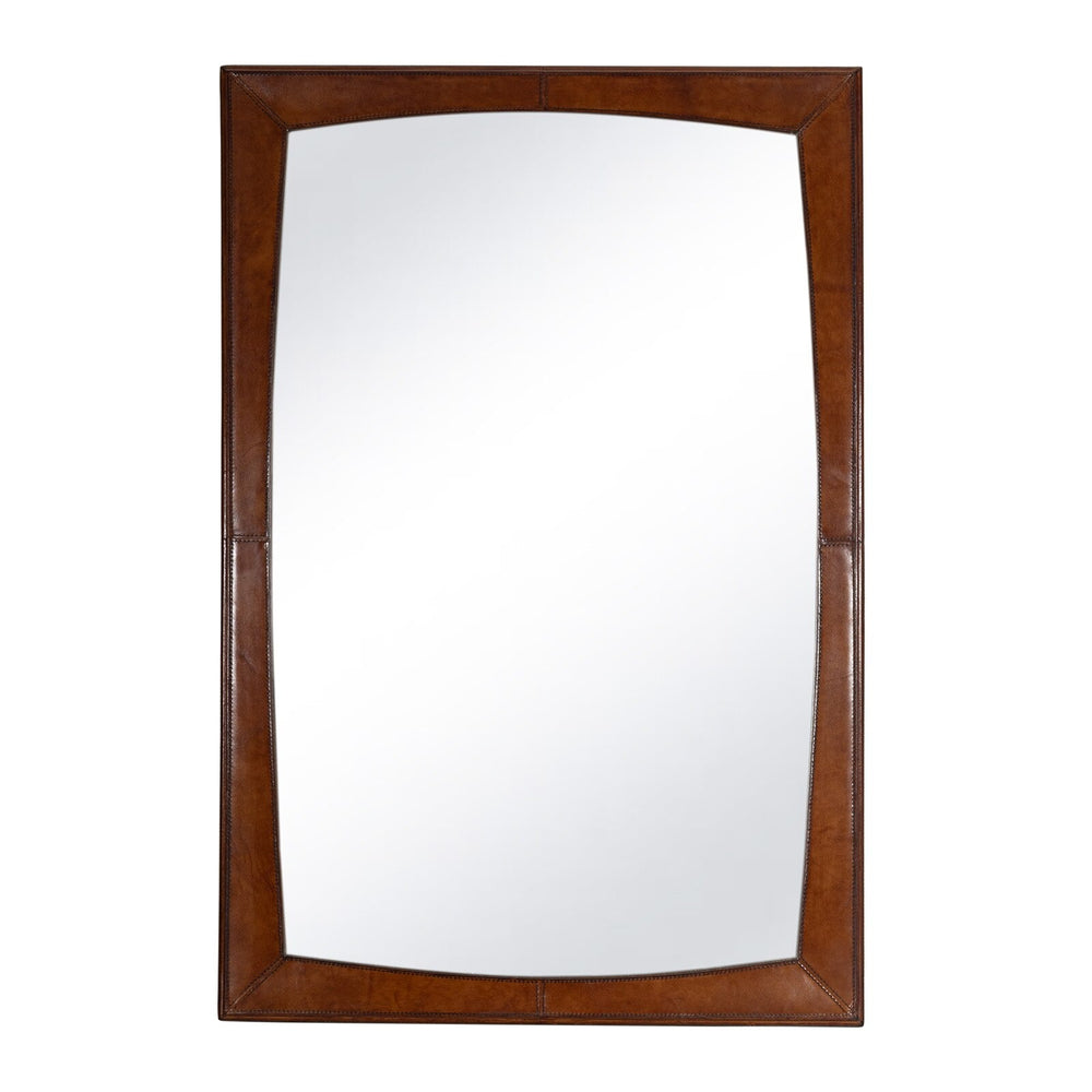 Estaban Leather Mirror Small (Cognac).