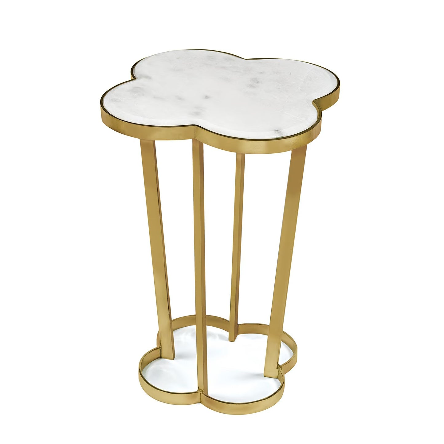 Clover Table (Natural Brass).
